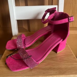 Pink Jeweled Heels